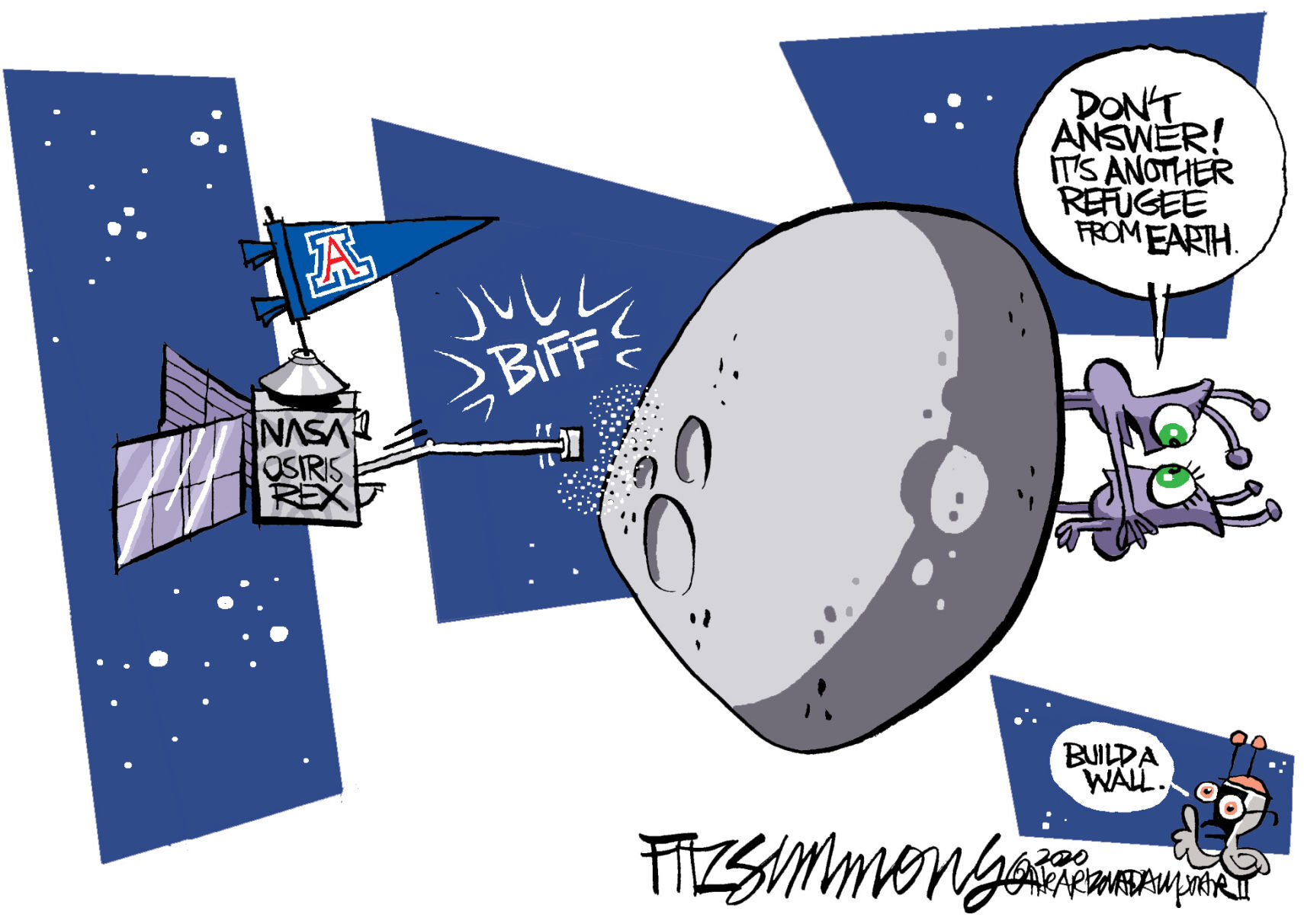 Daily Fitz Cartoon: Osiris-Rex